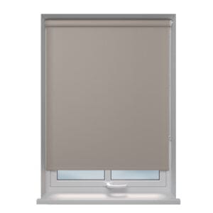 Bella Taupe Blackout Roller Blind is a brown coloured fabric. This brown or dark beige fabric looks great with woods, creams or browns, a classic modern colour that will go anywhere.