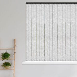 Crush Nordic Mist Velvet Blackout Vertical Blind