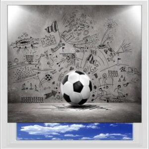 Football Doodle Digitally Printed Photo Roller Blind