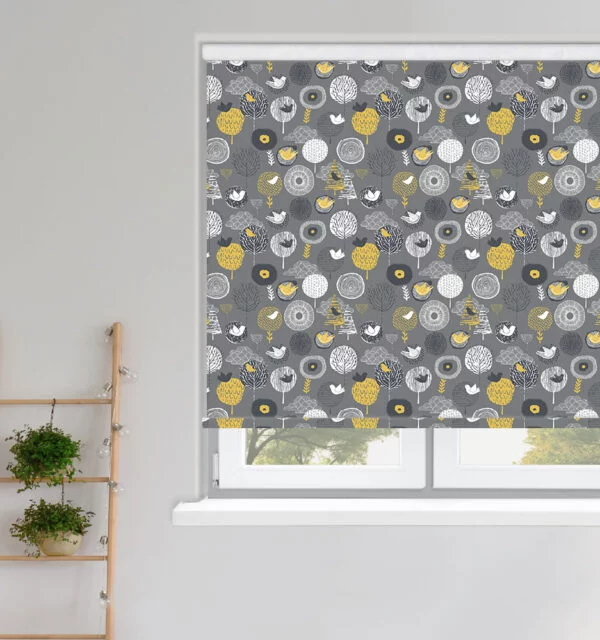 Birdsong Midnight Roller Blind