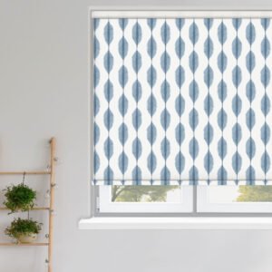 Ikat Azure Roller Blind