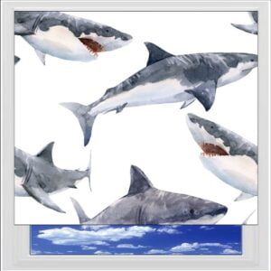 Sharks Digitally Printed Photo Roller Blind